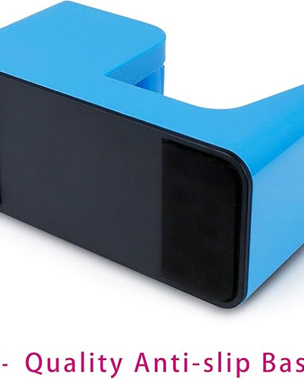 ABEL SimpleWork Desktop Tape Dispenser, Blue, 1 in Core, Non-Skid Weighted Base, Tape Cutter for Office, Home, School, and Crafts