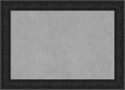Amanti Art Black Framed Magnetic Board 31x43 Large Vision Board for use with Magnets, 100% Metal Sheet to Display Items as Office Decor or for Home Organization in mudroom, Kitchen or Kids Room