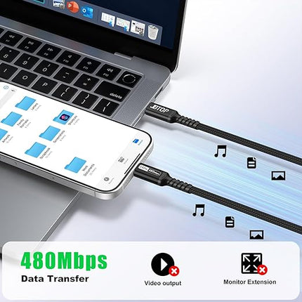Long USB c Cable 6.6ft usbc to c Cable Supports 240W Fast Charing Compatible with iPhone 16/15 MacBook, iPad