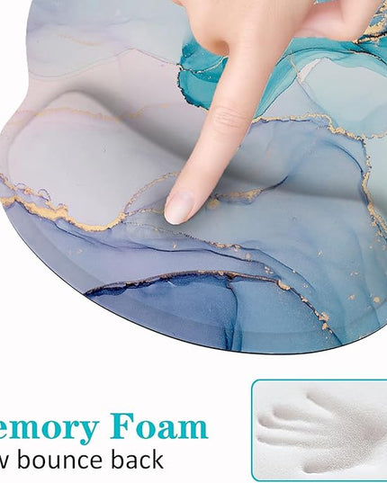 LATEEFAH Mouse Pad with Wrist Rest, 3-in-1 Gaming Mouse Pad, Keyboard Wrist Rest, Ergonomic Memory Foam Mousepad with Wrist Support for Computer Keyboard