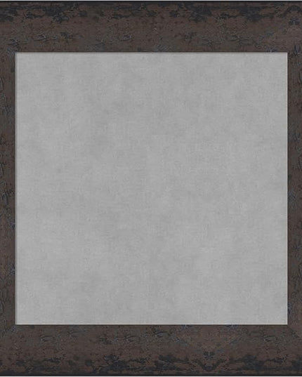 Amanti Art Black Framed Magnetic Board 21x21 Small Vision Board for use with Magnets, 100% Metal Sheet to Display Items as Office Decor or for Home Organization in mudroom, Kitchen or Kids Room