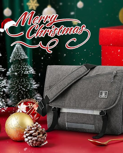 OIWAS Messenger Bag for Men, 14 Inch Laptop Crossbody Bags Women Casual Satchel Shoulder Bag College Travel Office Briefcase