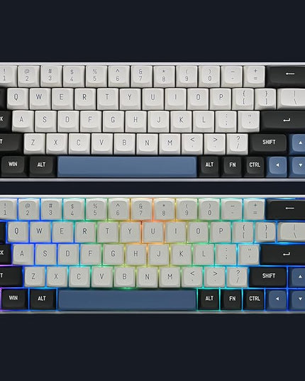 Guffercty kred 160 Keys CSA Keycap PBT Double-Shot Ball Shape Custom Keycaps Set with 6.25u/7u Spacebar for ANSI & ISO Layout Cherry MX Gateron Kailh Switches(Arctic-CSA)