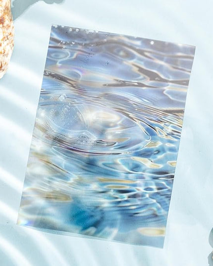 AuriicLeaf Wave PET Scrapbook Stickers Set, 60PCS Ocean Ephemera for Scrapbooking, Junk Journaling, Crafting, DIY Projects, Diaries, and Art Supplies