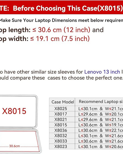 Smatree Hard EVA Protective Sleeve Case Compatible for 13.3 inch Lenovo IdeaPad Duet 5 Chromebook Gen 6-Qualcomm Laptop, IdeaPad Duet 5 Chromebook Gen 6 Notebook Bag (X8015)