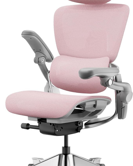 HINOMI H2 Pro Premium Ergonomic Office Chair - Comfy Home Office Desk Computer Chair with Adjustable Back Support, Swivel Wheels, Flip-up Arms, Comfortable Mesh Seat for Desk Work (Pink)
