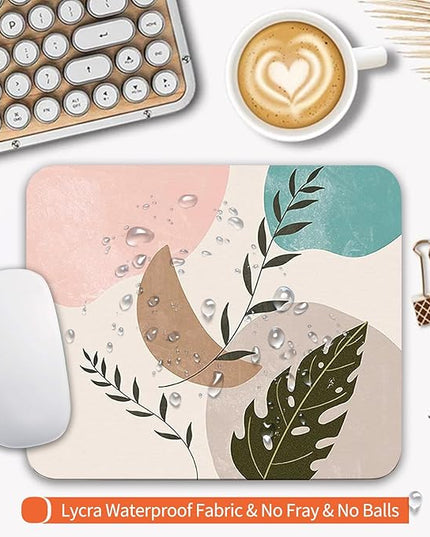 Square Mouse Pad Abstract Art, Personalized Premium-Textured Custom Mouse Mat Design, Washable Mousepad Cloth, Non-Slip Rubber Base Computer Mouse Pads for Wireless Mouse