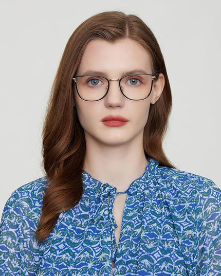 GUDVUE Blue Light Glasses, Computer/Gaming/TV/Phones Glasses for women, Anti Glare/UV400/Eye Strain