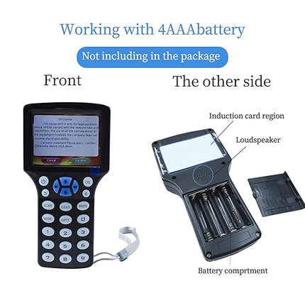 RFID Reader Writer RFID Copier Multi-Frequency RFID Card Reader Smart Card Decoder with Free Software and USB for Access Control Home Security