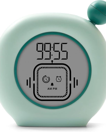 VEWINGL Productivity Timer & Clock with Alarm, Adjustable Desktop Timer for Autism, ADHD, Time Management, Ideal for Work, Study, Tasks, and Kitchen (Green)