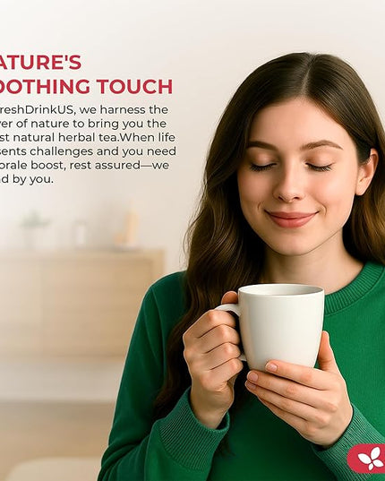 Premium Happy Throat Herbal Tea – 75 Bags Of Supper Tea Blend: Marshmallow Root, Slippery Elm & Ginger – Dry & Sore Throat Relief – Caffeine-Free, No Honey, No Citrus – No Sugar