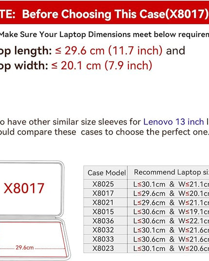 Smatree Hard EVA Protective Sleeve Case Compatible for 12 inch Lenovo ThinkPad X12 Gen 2 Detachable, for 13.3 inch Lenovo ThinkPad Z13 Gen 2/1 Notebook Bag (X8017)