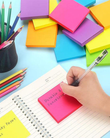 Early Buy Sticky Notes 6 Bright Color 6 Pads Self-Stick Notes 3 in x 3 in, 100 Sheets/Pad