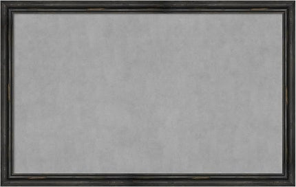 Amanti Art Black Framed Magnetic Board 27x43 Large Vision Board for use with Magnets, 100% Metal Sheet to Display Items as Office Decor or for Home Organization in mudroom, Kitchen or Kids Room