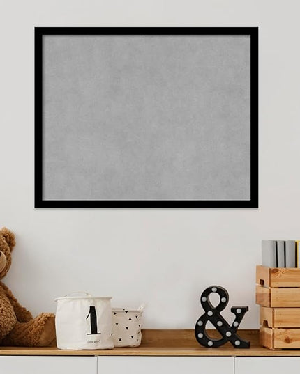 Amanti Art Black Framed Magnetic Board 17x21 Small Vision Board for use with Magnets, 100% Metal Sheet to Display Items as Office Decor or for Home Organization in mudroom, Kitchen or Kids Room
