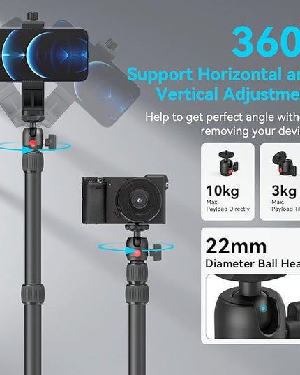 SMALLRIG Camera Desk Mount Table Stand with Magic Arm and 1/4" Ball Head, 13"-35.4" Adjustable Light Stand, Tabletop C Clamp for DSLR Camera, Ring Light, Live Streaming, Photo Video Shooting - 3992