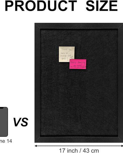 TORASO Cork Board Bulletin Board, Cork Boards for Walls with Pins, Eye Bolts, gaskets, Screws, Pin Board for Office, School and Home (White, 17“x23-2P)