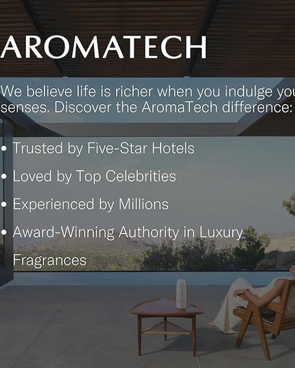 AromaTech Santal Premium Aroma Oil – Inviting & Versatile Home Fragrance with Notes of Sandalwood, Leathery Papyrus & Cardamom for Scent Diffusers, Cold-Air and UltraSonic Scent Machines – 60 mL