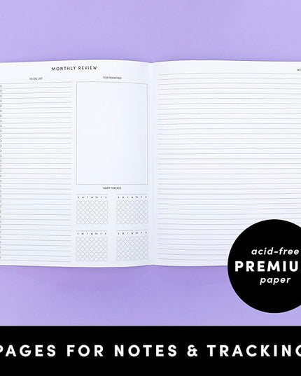 PAPERAGE 2026 Monthly Planner, 12 Months (January 2026 - December 2026), 8 in x 10 in, 2026 Planner with Large Monthly Spreads & Calendar Views, Note Pages, To Do Lists & Trackers, – Golden Safari