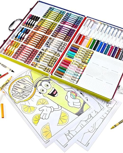 Crayola Limited Edition Coloring Set (115pcs), Kids Drawing Supplies Kit with Crayons, Markers & Colored Pencils, Birthday, Holiday & Christmas Gift for Kids, 5+