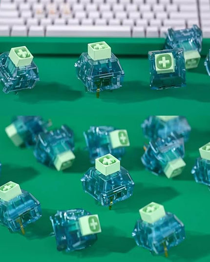 Kailh Box Summer Mechanical Keyboard Switches,5-Pin 50gf Clicky/Speed Typing/Gaming/Waterproof Switches(Summer,36Pcs)