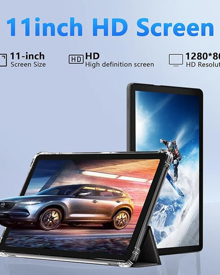 11 inch 2 in 1 Tablet, 18GB + 128GB, Android 15 Tablet, 1TB Expandable, 13MP Camera, Octa-Core Processor 5G WiFi 8000MAH Battery 11'' IPS HD Touchscreen Google Tableta.