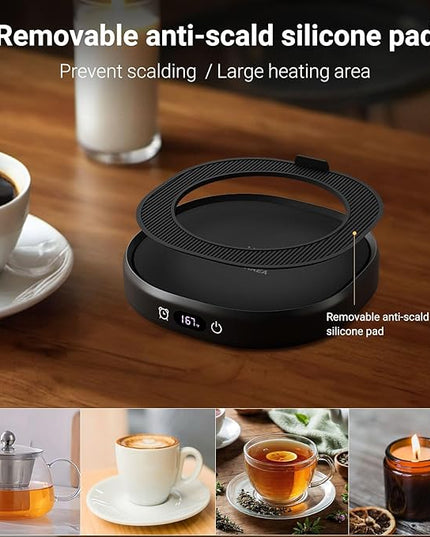Coffee Mug Warmer & Luxury Marbling Mug Set, Electric Cup Warmer with Auto Shut Off, 4 Temperature Setting Smart Beverage Warmer, 8-Hours Auto Shut Off (Luxury Marbling Mug)