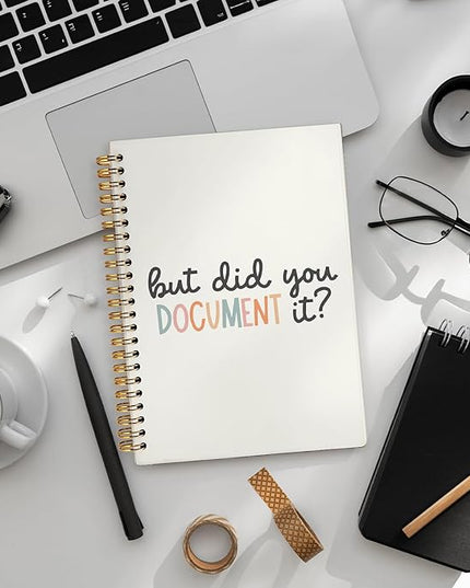 But Did You Document It Funny Notebooks for Work, Funny Work Gifts for Coworkers & Boss, Coworker Office Gifts for Men Women, Funny Office Supplies, Fun Spiral Notebooks 5.5x8.3 Inch