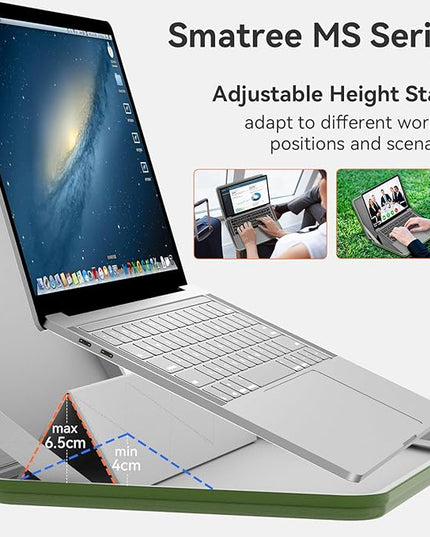 Smatree MS49T Hard EVA Protective Sleeve Case with Stand Compatible for 14 inch HP EliteBook 645/640 G10/G9 Notebook PC, Waterproof and Anti-Shock Laptop Bag, Green