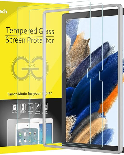 JETech Screen Protector for Samsung Galaxy Tab A8 (10.5-Inch, 2021 Model, SM-X200/X205/X207), 9H Anti-Scratch Tempered Glass Film, HD Clear with Easy Installation Tool, 2-Pack