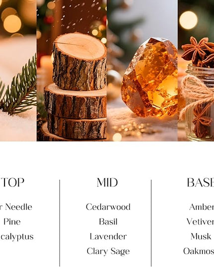 Clesh Reed Diffuser Set, 6.7 oz Cedar Scented Diffuser with Sticks, Home Fragrance Reed Diffuser for Bathroom Shelf Decor