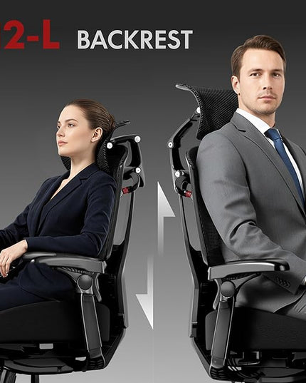 FLEXISPOT ErgoX-PRO Ergonomic Office Chair with Footrest Black – Cloudtech Cushion, 5D Lumbar, 7D Armrests, 4D Headrest, 551LBS Capacity – Office, Gaming, Home