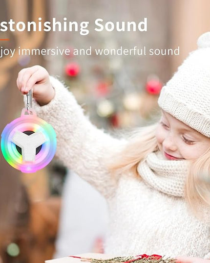 EBODA Bluetooth Shower Speaker, Portable Bluetooth Speakers, IP67 Waterproof Wireless Speaker with LED Light, 2000mAh, True Wireless Stereo, for Men and Women, Unique Music Gifts