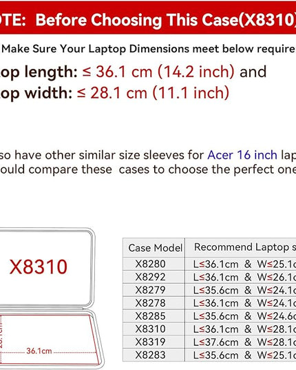 Smatree Hard EVA Protective Sleeve Case Compatible for 16 inch Acer Predator Helios Neo 16/Predator Helios 16, for 15.6 inch Acer Predator Helios 3D 15 Spatiallabs Edition Gaming Laptop (X8310)
