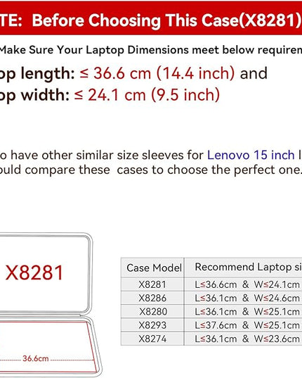 Smatree Hard EVA Protective Sleeve Case Compatible for 15 inch Lenovo ThinkPad E15 Gen 4 Laptop Notebook Bag (X8281)