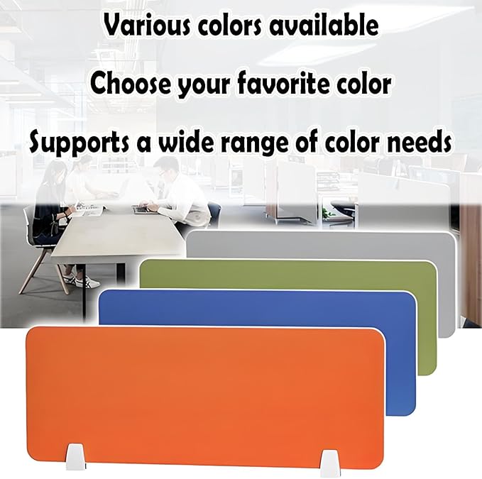 Desk Divider Privacy Panel Clamp-on Acoustic Freestanding Desktop Partition Dividers for Office Student Sound Proof Reducing Noise Visual Distractions Green 30 * 40cm