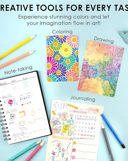 Grabie Erasable Gel Pens, 9 Colors Erasable Pens, Make Mistakes Disappear Colored Pens, Assorted Color Inks for Drawing Writing Planner,Gel Pens for Coloring