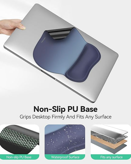 TECKNET Gel Mouse Pad with Wrist Rest, Ergonomic Office Mousepad with Wrist Support - Non-Slip & Smooth Surface Comfortable Desk Accessories Mat for Office, Gaming and Study - Gradient