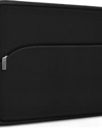 Laptop Sleeve Case 15.6 inch, Durable Portable Monitor Protective Cover with Front Pocket, Traveling Computer Carrying Bag Laptop Sleeve Compatible for HP, Dell, Asus, Lenovo, Black