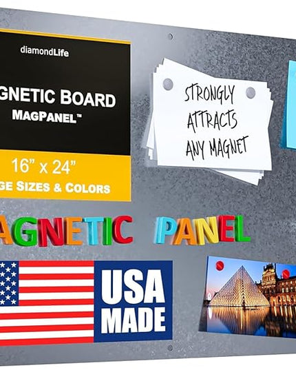 16"x24" - Magnetic Board - Memo & Vision Board for Home, Office, and Classroom - Magnet Board for Kids - Pre-drilled Mounting Screws Included