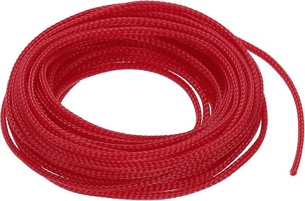 uxcell PET Expandable Sleeving 25ft 1/8" Red Cable Management Sleeve Cord Organizer for Wrap Protect Cable