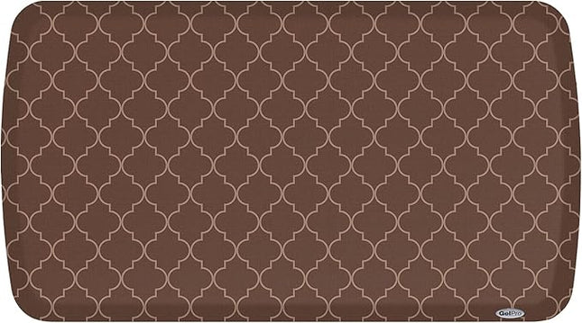 GelPro Elite Premier Anti-Fatigue Kitchen Comfort Floor Mat, 20x36", Lattice Java Stain Resistant Surface with therapeutic gel and energy-return foam for health & wellness