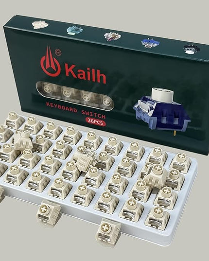 Kailh Box Ice Cream PRO MAX Switches for Mechanical Keyboard,5-pin Linear/45gf/Pre lubed/upgrated POM Material/Stronger Reboud Switches(Ice Cream PRO,36pcs)