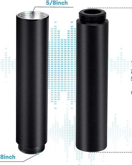YOUSHARES Mic Stand Extension, 5/8" Female to 5/8" Male Microphone Extension Tube for Desk Stands(3.15 in)