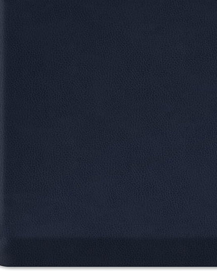 NewLife by GelPro Anti-Fatigue Designer Comfort Kitchen Floor Mat, 20x32”, Leather Grain Navy Stain Resistant Surface with 3/4” Thick Ergo-Foam Core for Health and Wellness