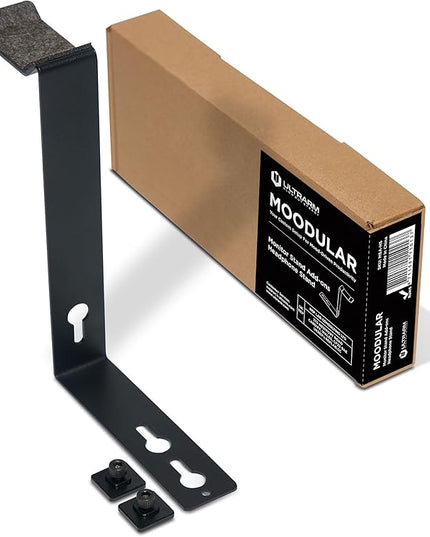 Moodular Add-ons Headphone Stand [Accessory Only - Requires Moodular Wooden Monitor Stand Slide Rails for Use] Black MSA-HS