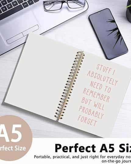 LIANGW Funny Notebooks for Workfor Coworkers & Boss, Funny Work Gifts Coworker Office Gifts for Men Women, Fun Spiral Notebooks Journals for Writing, Funny Office Supplies 5.5x8.3 Inch