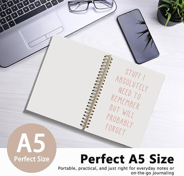 LIANGW Funny Notebooks for Workfor Coworkers & Boss, Funny Work Gifts Coworker Office Gifts for Men Women, Fun Spiral Notebooks Journals for Writing, Funny Office Supplies 5.5x8.3 Inch