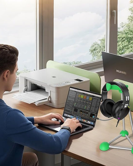 Headphone Stand, Desktop Headset Holder, Desk Earphone Stand, Gaming Headsets, for SteelSeries/Logitech/HyperX/Sony/Beats/Sennheiser/Anker/Xbox, and All Headphones.(Red) (Green)