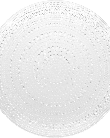 Fortessa Jupiter Hobnail Glass, 13" Charger/Platter Plate (Set of 4), Clear